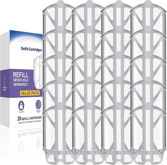 20 Pack Upgraded Refill Cartridges Kit Compatible with Plug-in Light M364 & Max Trap, 100% Fit, Indoor Use Only, Replacement Cartridges Refills Only