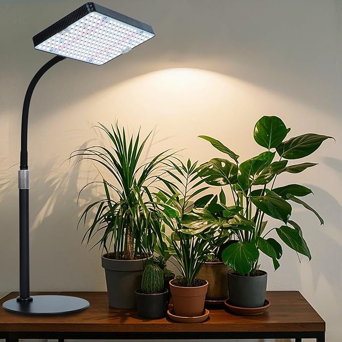 Tabletop Grow Light, Orchbloom Grow Lights for Indoor Plants 25W, Natural Sunlight Full Spectrum Plant Growing Lamps for Houseplants & Bonsai, 4/8/12 Hr Timer Plant Light Auto On/Off Everyday