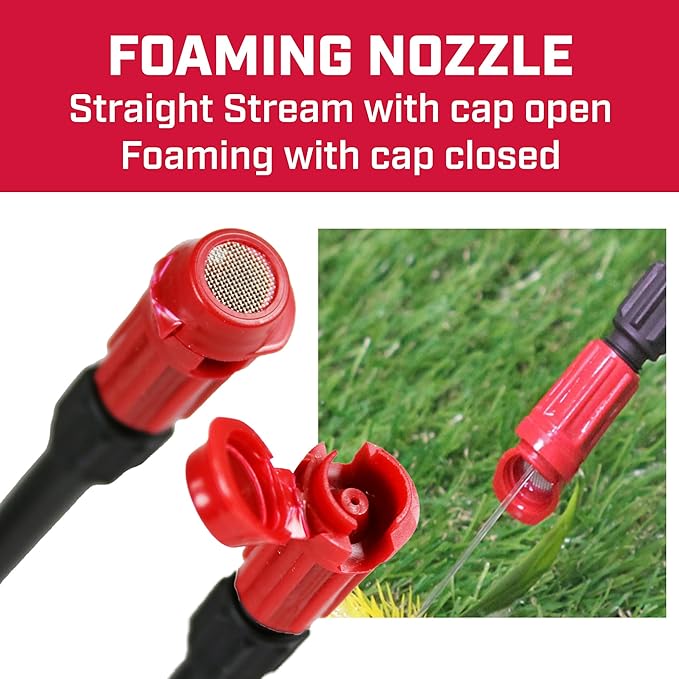 Chapin 20543: Made in The USA 3-Gallon Lawn, Garden and Multi-Purpose Poly Pressure Pump Tank Sprayer, Foaming and Adjustable Nozzles, Fertilizers, Weeds, Pests and Insect Control, Translucent White