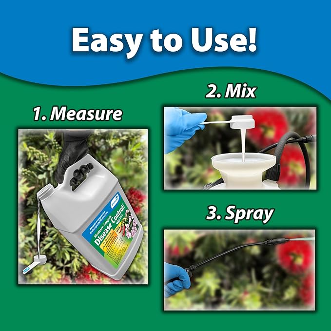 Monterey Complete Disease Control - Organic Gardening Biofungicide & Bactericide for Control of Plant Disease - 1 Gallon - Foliar Spray or Soil Drench