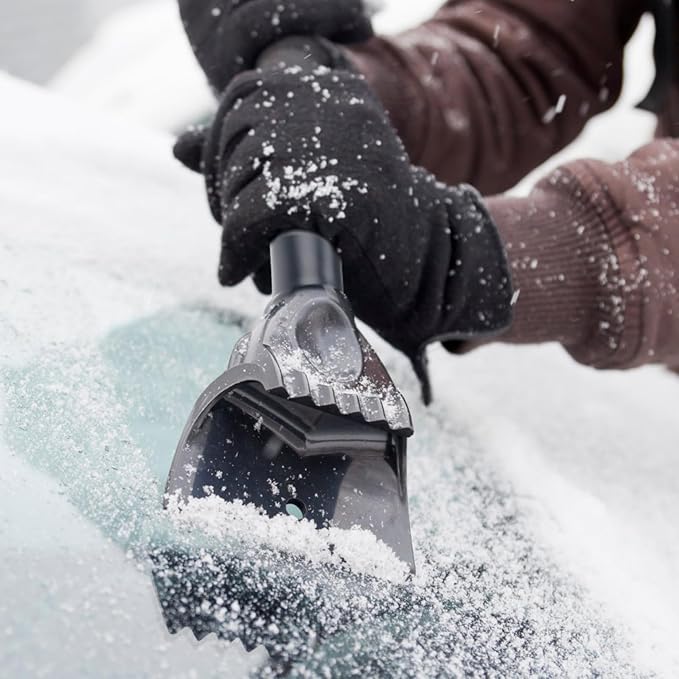 KeFanta Snow Removal Brush and Ice Scrapers for Car Windshield, 3 in 1 Heavy Duty 42'' Extendable Broom for SUV and Truck Window, Automotive Winter Accessories