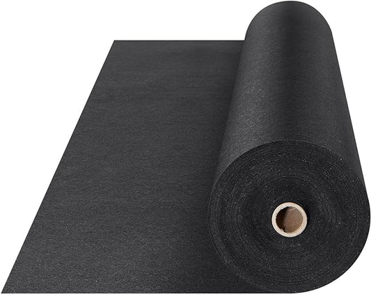 VEVOR Geotextile Landscape, 6ft x 50ft 8 oz, Non-Woven PP Drainage 350N Tensile Strength & 440 N Load Capacity, for Ground Cover, Garden Fabric, French Drains, Black