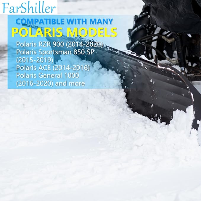 2208864 Snow Plow Skid Shoes Quick Release Adjustable Pin Lock Plow Skid Feet Replacement 2205071 Hardened Steel Snow Plow Non-Slip Base with Quick-Release Cotter Pins (2/Pack)