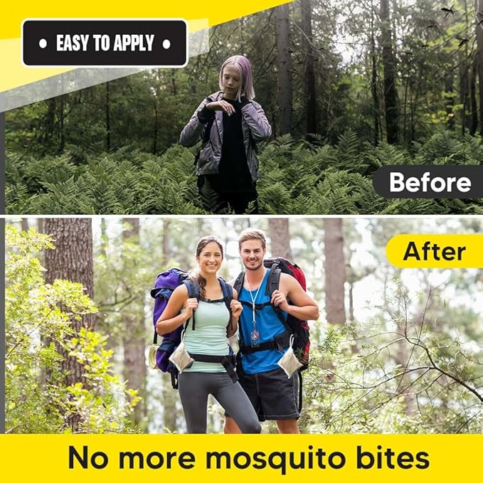 Mosquito Repellent Outdoor Patio, Mosquito Repellent Indoor, Natural Mosquito Repellents for Yard, Simply Hang Where There are Mosquitoes, Effective for 120 ft² and 90 days-8P