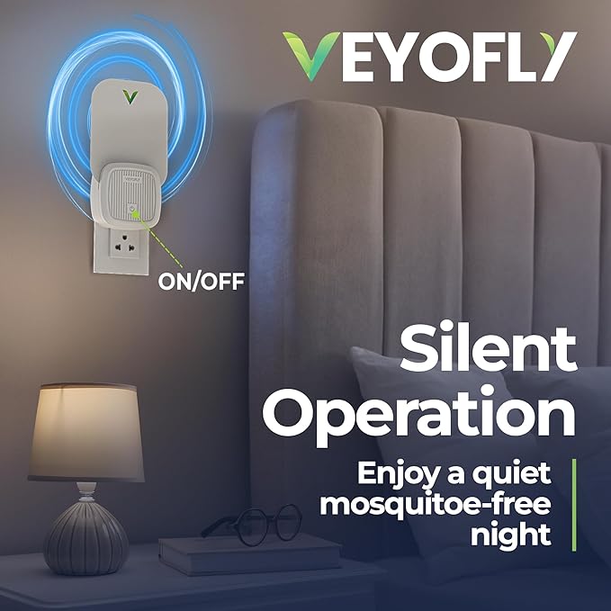 VEYOFLY (Starter Kit) Fly Catcher Indoor, Fly Trap, (2 Device + 6 Refills) Fruit Fly Traps for Indoors, Gnat Traps for House Indoor, Bug Killer, Fly Trap, Plug in Light Flying Insect Trap