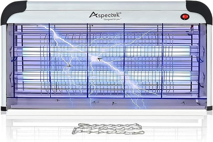 ASPECTEK Electronic Bug Zapper 40W, Insect Fly Killer - Powerful Mosquito Zapper, Moth Trap - Indoor Use