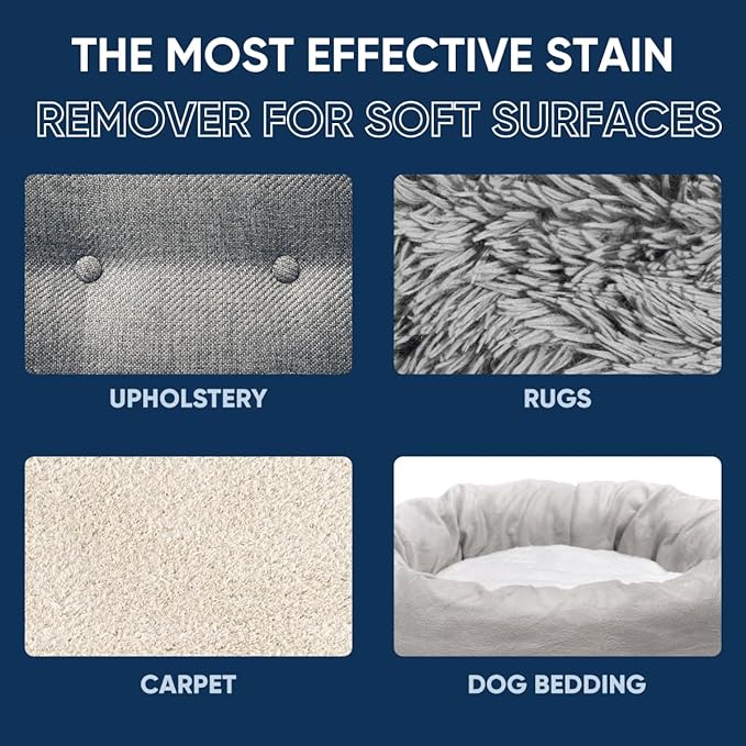 Pet Carpet Cleaner | Works Faster and Better than Pet Enzyme and Orange Based Solutions | Best Carpet Cleaner Spray for Pet, Dog, Cat Urine Stains and More (160 Fl Oz)