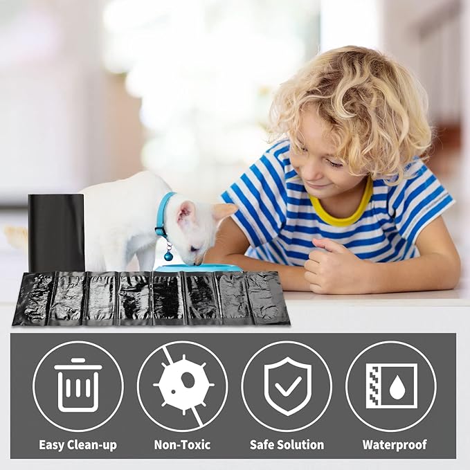 Qualirey 20 Pcs 47 Inch Ultra Large Sticky Mouse Glue Traps Sticky Rat Trap That Work for Rats Roaches Rodents Heavy Duty Pre Baited Mats Indoor Outdoor Catch Pest (Black)