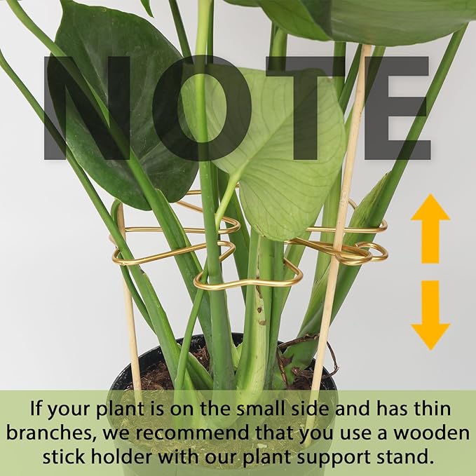 PRETTY JOLLY 5PCS Iron Monstera Plant Support Stakes Premium Plant Stand for Indoor & Outdoor Plants Practical Leaf Holders,Durable Trellis Accessories for Gardening Enthusiasts(Tree+Butterfly)