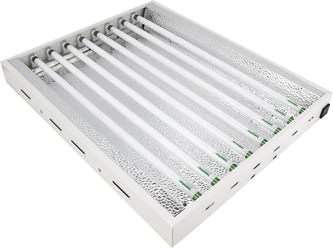 2Ft X 18In 8Lamps 200W to T5 Fluorescent Grow Lights with 6500K Sun Light Grow Lamps and 20000 Lumens & High PPFD