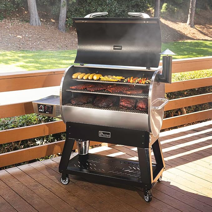 recteq Pellet Grill Smoker - Flagship 1600, Wood Pellet Smoker, BBQ, Wi-Fi Smart Grill, 1667 Sq. In. Cook Space, 40 lb Hopper