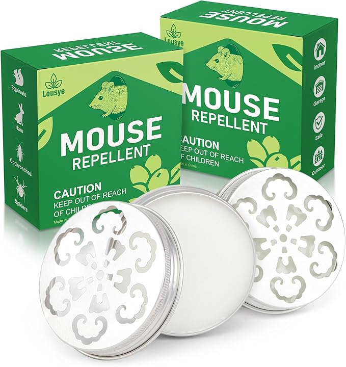 Rodent Repellent for Car Engines,2 Pack Peppermint Oil to Repel Mice and Rats,humanely Mouse Traps for Car,House