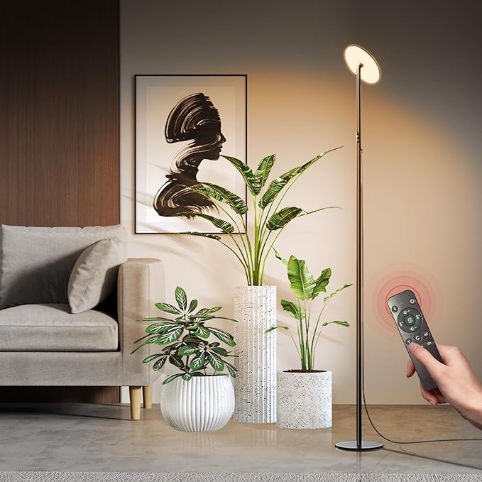 40W Full Spectrum Tall Grow Light with 24H Cycle Timer, 10-Level Dimmable & Color Temperature, Adjustable Height - Plant Lights for Indoor Growing