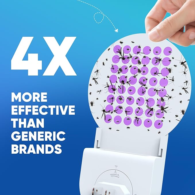 Flying Pest Trap Refills, 5-Pack Extra-Large Sticky Glue Boards for Indoor Insect Trap, Mosquito & Fruit Fly Catcher Replacement Pads