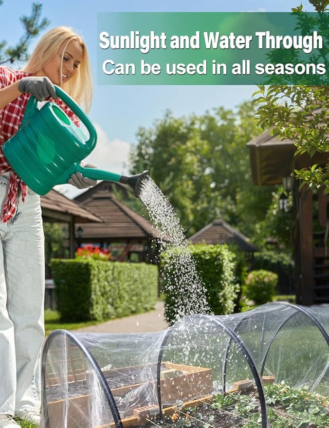 Wohohoho Garden Insect Mesh Netting 6.6ft x 64ft (2m x 20m), 1mm Ultra Fine Plant Covers for Garden Protection. Mosquito Net Pest Barrier for Vegetables Fruits Greenhouse Row Cover Raised Bed Barrier