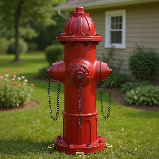 Fire Hydrant for Dogs to Pee On, Dog Fire Hydrant Pee Post Outdoor Statue for Yard Lawn Decor, Fake Fire Hydrant for Porch Garden Decorative, 13.5" H × 5.9" L × 5.1" W (Modern)