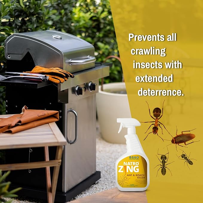 Ant & Roach Killer 11 oz Indoors and Outdoors, Ant Spray for Home, Ant Repellent for House, Fast Kill, Prevents for Weeks, Also Kills Roaches Spiders Centipedes