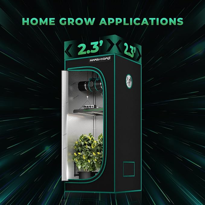 2025 MARS HYDRO FC-E1500 150Watt LED Grow Light 2.5x2.5ft Full Spectrum Grow Light Bar Plant Growing Light Remote Control Dimmable Grow Lamp Daisy Chain, Achieve 2.8 umol/J for Indoor Plants