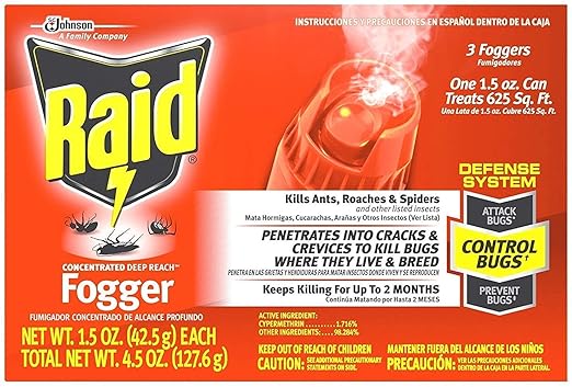Raid Concentrated Deep Reach Fogger (Pack - 2)