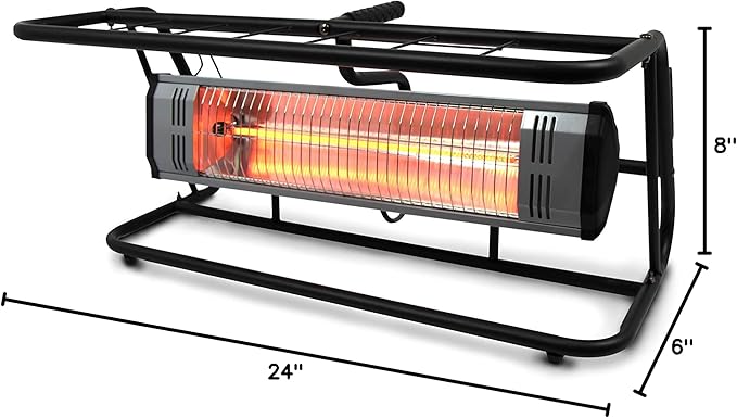 Heat Storm HS-1500-TRC Infrared Space, 8 ft Cord, Roll Cage + Heater