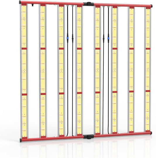 AGLEX 800W LED Grow Lights, Full Spectrum Grow Light with UV IR, Daisy Chain Plant Bar Style Grow Light Foldable & Dimmable for Indoor Growing Commercial Hydroponic Growing Lamp 6x6ft Core Coverage