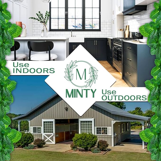 Minty Rodent Repellent, Natural 5% Peppermint Oil Spray for Mice, Rats, Chipmunks and Rodents, Indoor and Outdoor, House and Car Engine Use, 128 fl oz Gallon