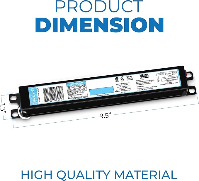 OHLECTRIC Replacement for ICN-1P32-SC 1 Lamp - T8 Fluorescent Electronic Ballast - 120-277 Volt - Instant Start - Standard and Energy Efficient Ballasts - UL Approved - OL-51252