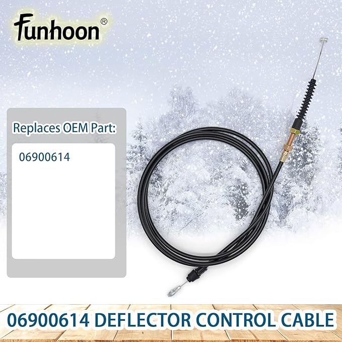 06900614 Deflector Control Cable for Ariens 921024 921029 921030 921032 921038 921040 921045 921046 921047 Deluxe 24" 28" 30" 32" Platinum SHO 24" 30" AX 254cc Engine Snow Blowers