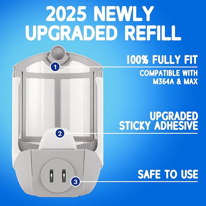 ZVVN 12 Pack Refill Cartridges, Refills Compatible with Indoor Light M364A and Max, Replacement 100% Fit (8 Refill Cartridges) (12 Refill Cartridges)