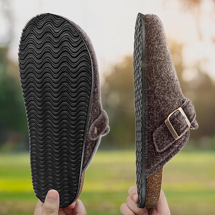 BULLIANT Comfort Clogs Slippers Sandals Nurse Work Shoes Unisex for Men Women with Cushioned Cork-Footbed