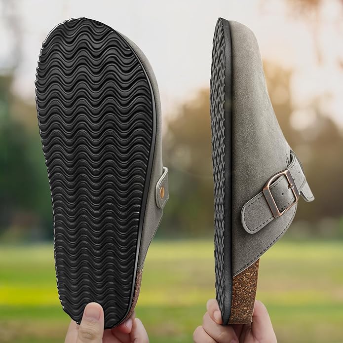 BULLIANT Comfort Clogs Slippers Sandals Nurse Work Shoes Unisex for Men Women with Cushioned Cork-Footbed