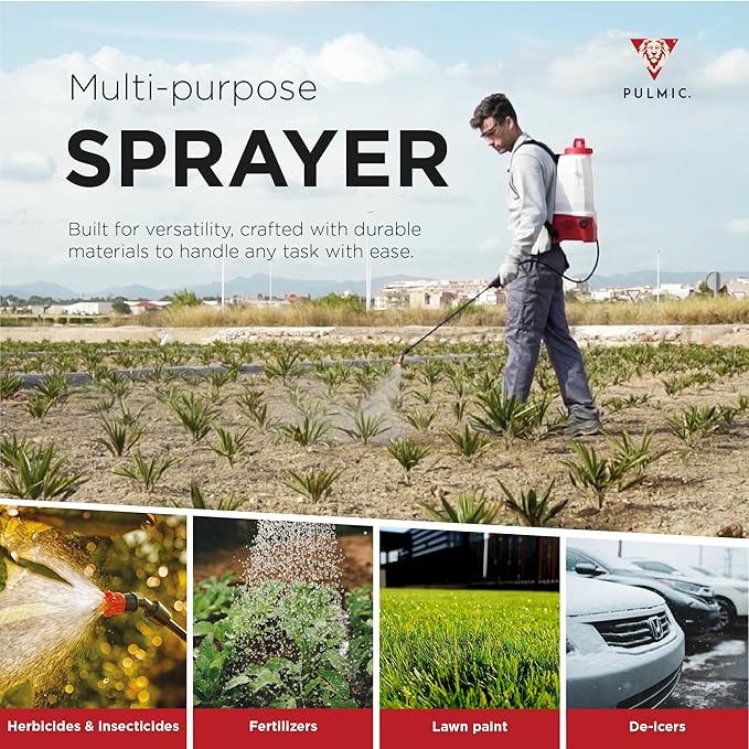 Electric Backpack Sprayer 4 Gallon Battery Powered Sprayer for Lawn, Garden & Farm – Adjustable Pressure, High-Performance Sprayer Pump, Lithium Battery, Multi-Nozzle Kit Included, 7-Hour Autonomy