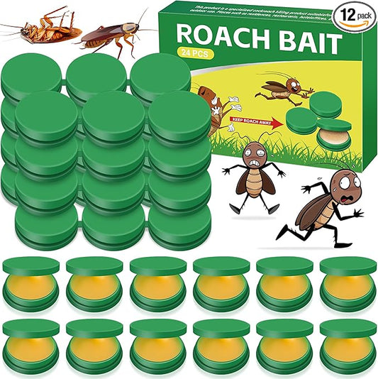 Roach Bait - Cockroach Killer Indoor Infestation, Roach Traps Cockroach Bait Gel, Get Rid of Roaches Permanently Indoor Home & Outdoor Infestation, Cockroaches Repellent Killer (12)