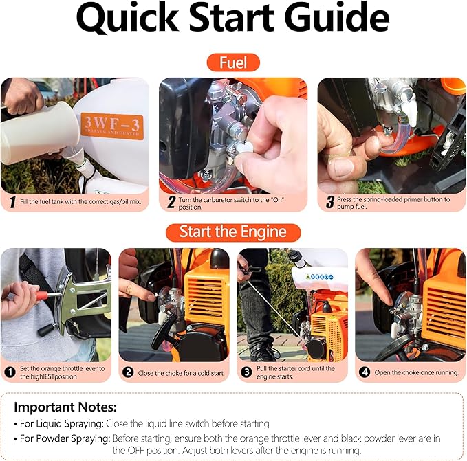 Backpack Sprayer Duster, 3.7 Gallon Mosquito Fogger Sprayer Outdoor