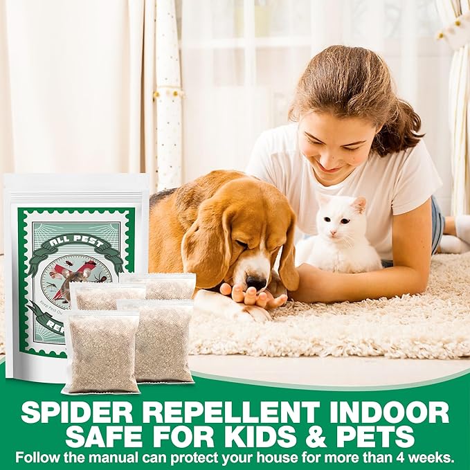 12 Pcs Peppermint Spider Repellent Indoor, Effective Spider Repellent for Indoor Outdoor, Spider Deterrent to Keep Spider, Rodent, Roaches Away from House Basement Garage Attic Human & Pet Safe