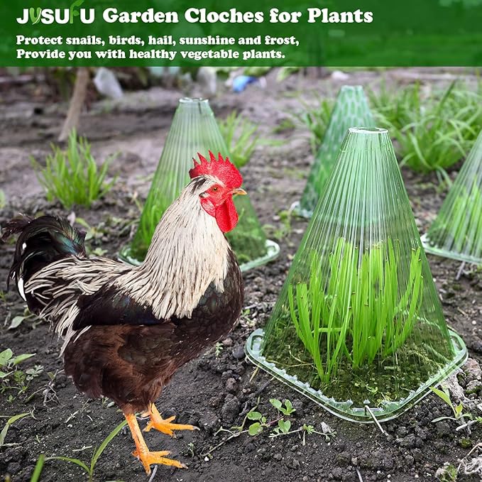 Garden Cloches for Plants,20 Pack Plant Covers Reusable Plant Bell Cover Protects Plants from Birds, Frost,Snails Etc.