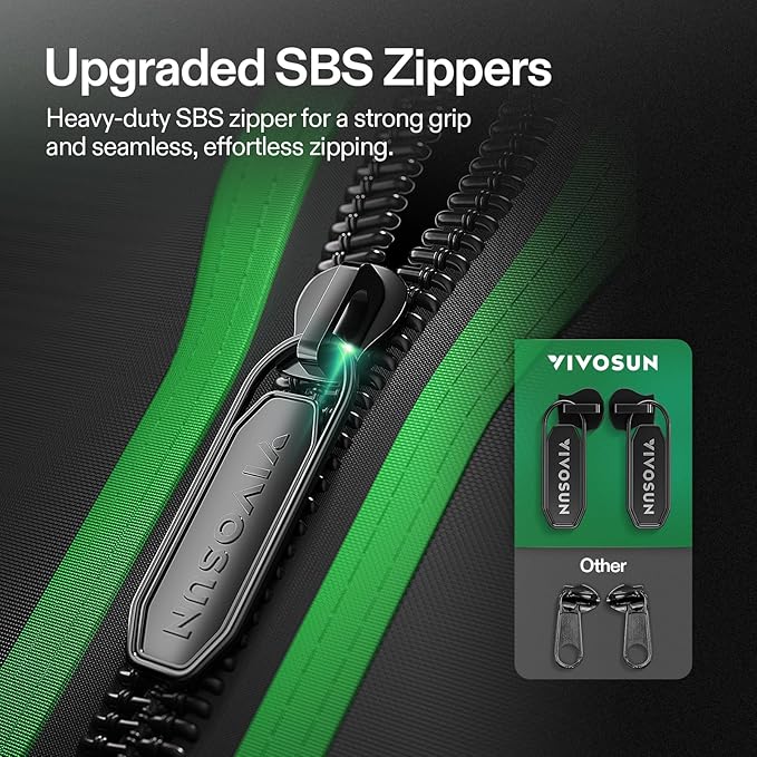 VIVOSUN S108 10x10 Grow Tent, 120"x120"x80" High Reflective Mylar with Observation Window and Floor Tray for Hydroponics Indoor Plant for VSF6450