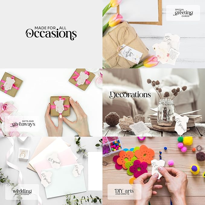 Set of 24 Onesie – Plantable Seed Paper Embedded with Wildflower Seeds for Bridal Shower, Wedding Gift, Birthday, & Other Milestone Celebrations