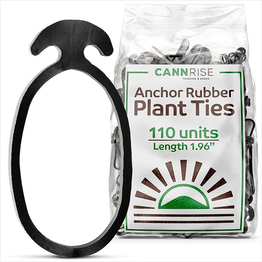 Anchor Rubber Bands for Trellising – 110 Pack of 5 cm/1.96 inches Rubber Bands for Outdoor Plant Support, Climbing Plants, Grape Vines, Trees – UV-Protected, Elastic, Multi-Purpose Use