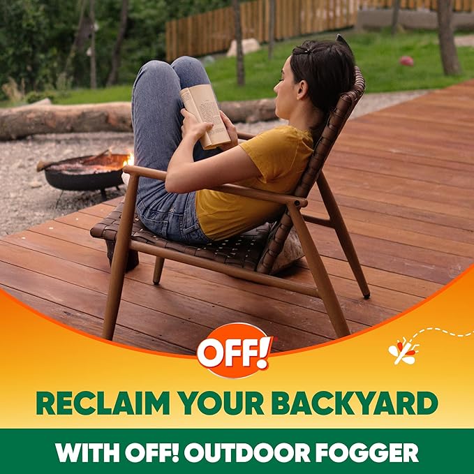OFF! Outdoor Insect & Mosquito Repellent Fogger, Backyard Pretreat, Kills & Repels Insects in an up to 900 sq, ft, Area, 16 oz (Pack of 4)