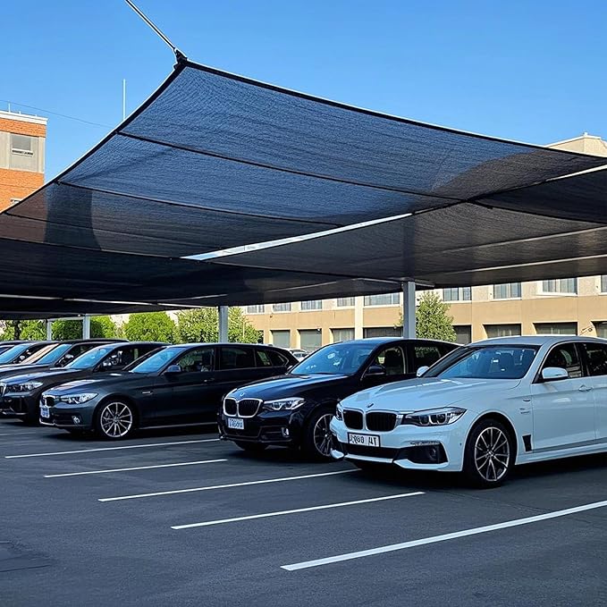 winemana 40% Black Shade Cloth, 6.6 x 10 FT Mesh Tarp with Grommets, Garden Sunblock Shade Cloth Shading Antifreezing for Plants Cover, Greenhouse, Barns Kennel, Patio, Tomatoes