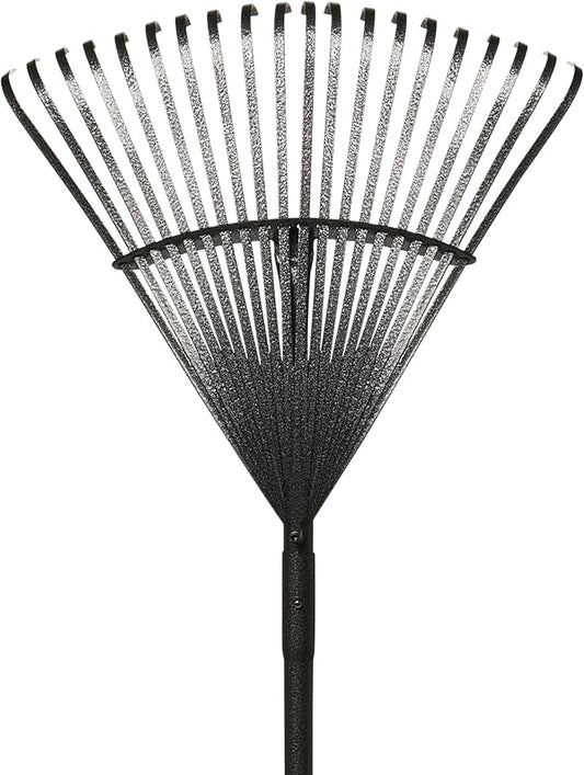 Yard Butler World’s Greatest Leaf Rake | Heavy Duty All Steel Rake with Ergonomic Garden Claw, 20 Free-Floating Tines & Long Metal Handle – Lawn, Yard, Bed, Landscape for Leaves, Grass & Debris, 18"