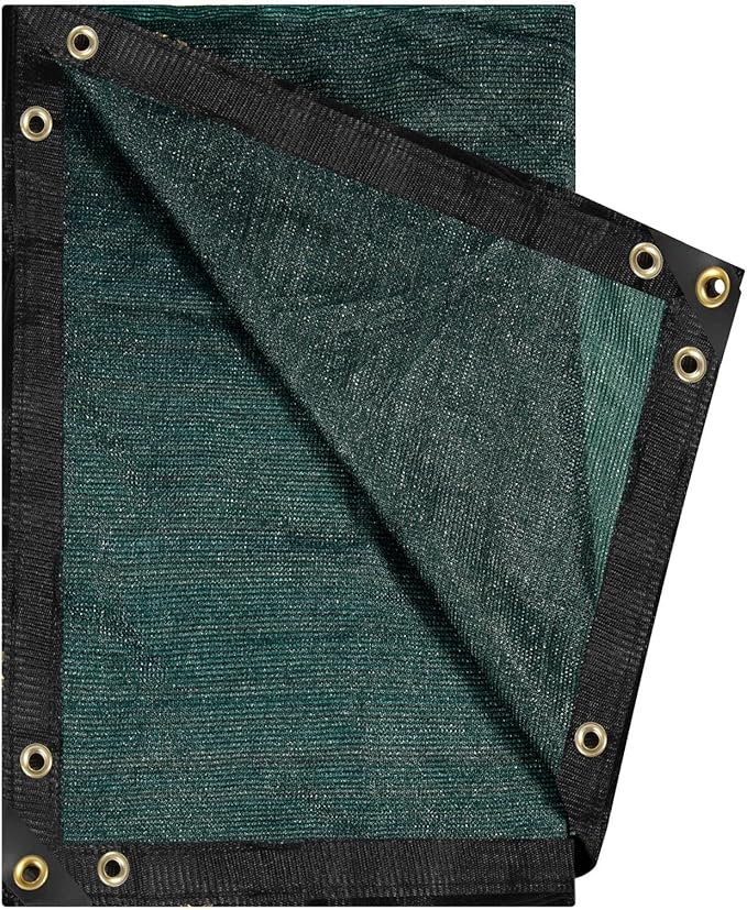 e.share 90% Heavy Duty Shade Cloth for Garden, 20 Ft X 20 Ft Sun Shades Outdoor Patio with Grommets for Plant Covers,Porch Screen,Pergola Shade Cover,Greenhouse,Green