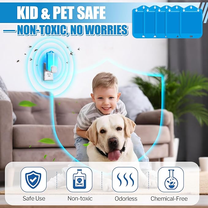 Qualirey 25 Pack Fly Trap Refill Cartridges Compatible with Raid/STEM/Wondercide Flying Insect Traps, Light Trap Refills Strong Glue Card for Fly Insect Bug Mosquito Gnat Traps Indoor