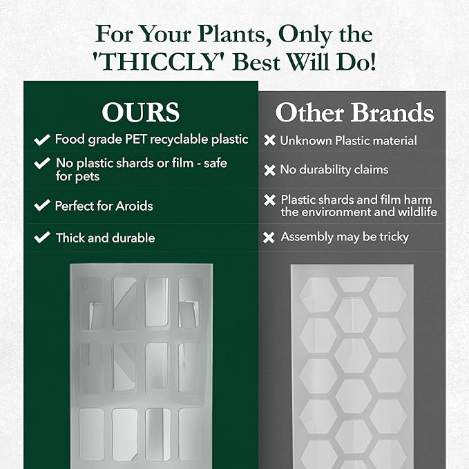 V2 Medium GrowPole - Stackable Plastic Moss Poles for Climbing Plants, Monstera Plant Support-Plant Climbing Pole, DIY Plant Sticks Support. Works for Philodendron and Anthuriums - 5 Pcs