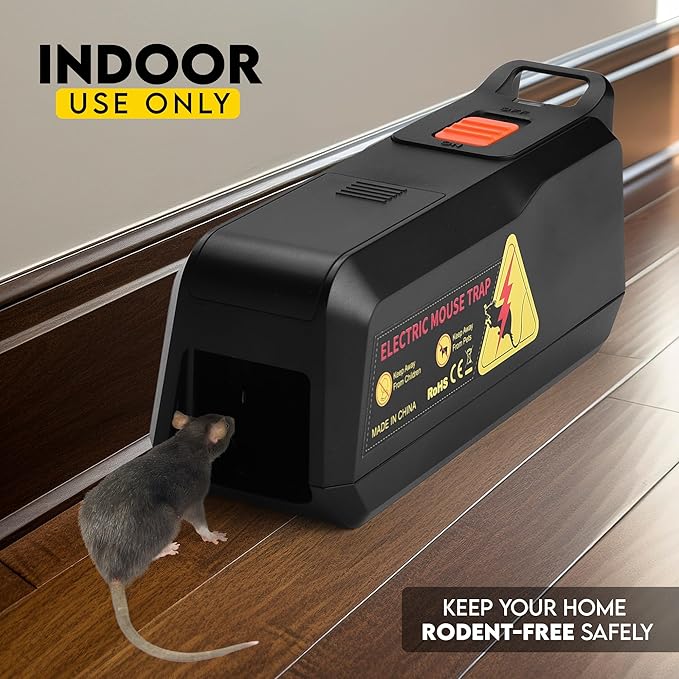 Teal Elite Electric Mouse Trap - Electronic Rodent Zapper for Indoors & Home - Humane & Effective Mouse Traps - Reusable, No Touch Mouse Killer - Safe & Easy to Use (Pack 2)