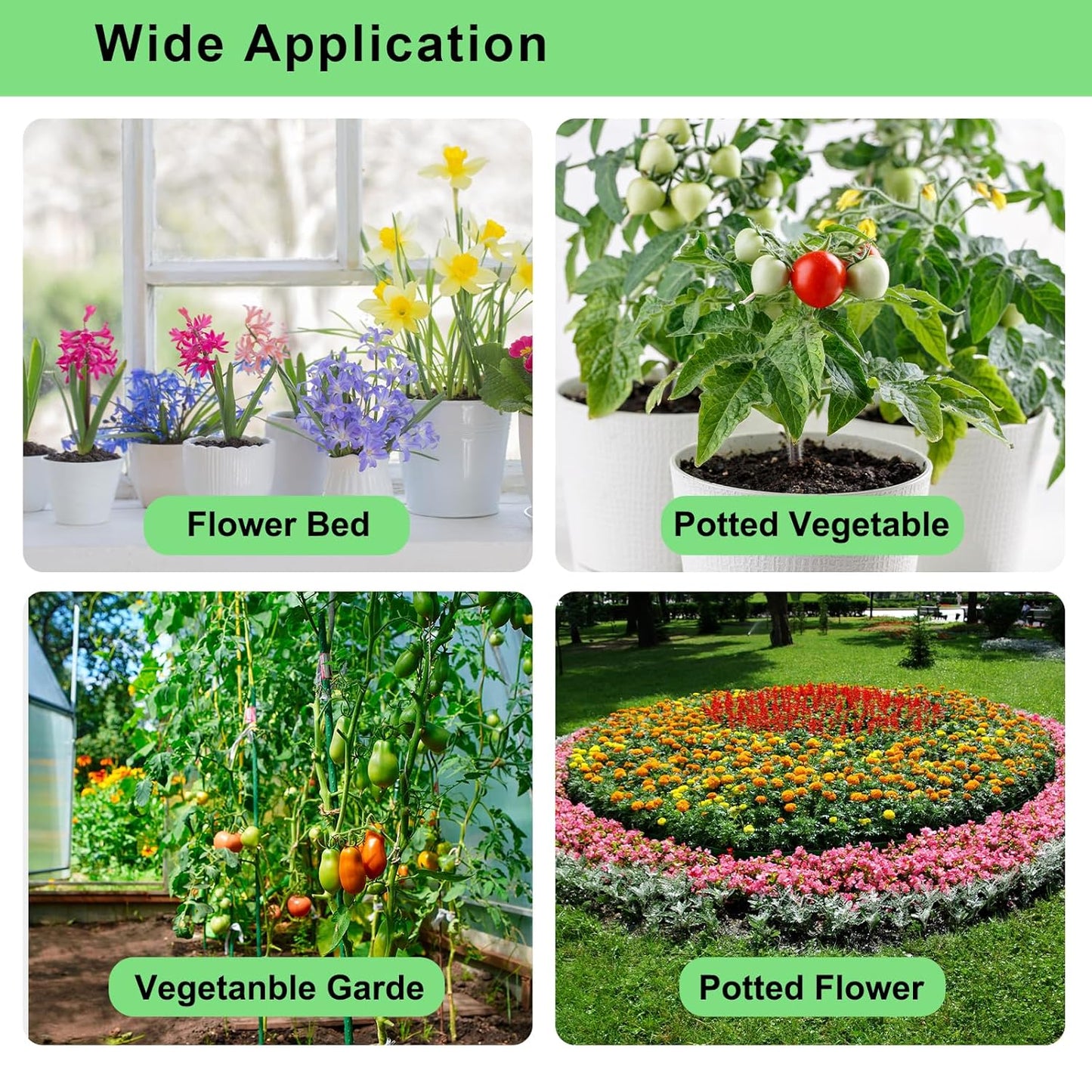 Drip Irrigation System Kit – 2025 New Quick-Connect Garden Watering System with 46FT 1/2'' Tubing Automatic Watering & Misting System for Greenhouses,Yards,Lawns,Gardens, Raised Beds