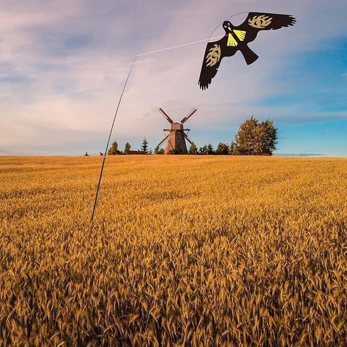 Bird Hawk Flying Kite for Crops Farm Protector Bird Scarer Flying Kites Without Pole - Style E Kite