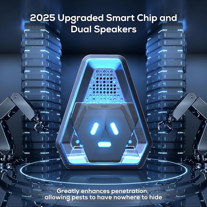 2025 Upgraded Ultrasonic Repeller & Insect Indoor Repeller,Ultrasonic and Repellent for Roach,Rodent,Mouse,Bugs,Mosquito,Mice,Spider,Ant,3 Mode Switching,6 Packs