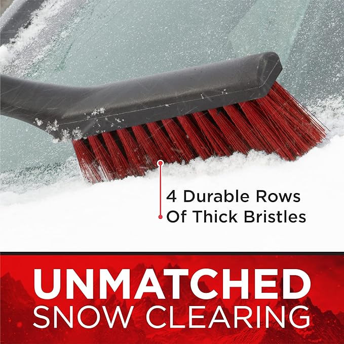 Mallory Force 17” 518RFB Snowbrush with Ice Scraper for Car, Single